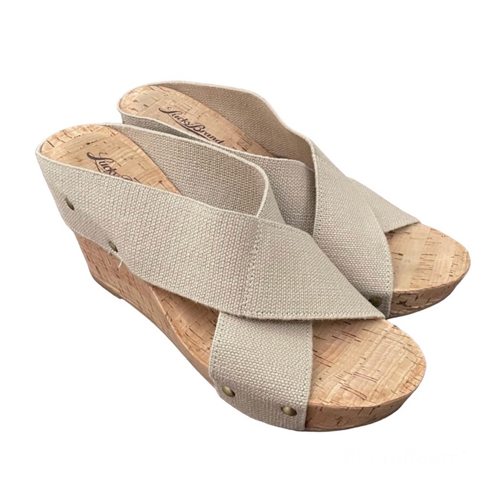 Lucky Brand Tan Sandals - 4” Heel - 8.5